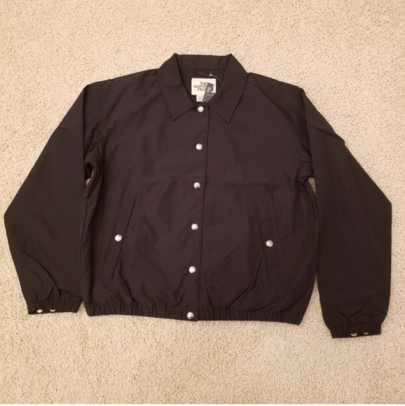 North Face Coach Collard Jacket Black Wind Wall Technology Size Medium NWT - Picture 5 of 12